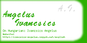 angelus ivancsics business card